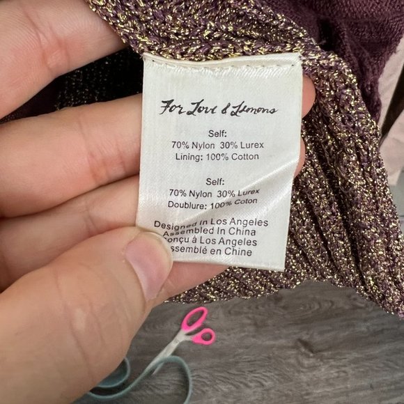 𝅺KNITZ For Love and Lemons Sparkle Knit Sweaterdress - Picture 5 of 6